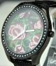 Uhr Uhren Guess Armbanduhr Damen Schwarz Leder Flowery Quarz Deu Armbanduhren Bild 2