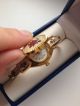 Andre Mouche Trachtenuhr Gold/blumen Swiss Made (schweiz) Armbanduhren Bild 2
