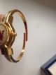 Andre Mouche Trachtenuhr Gold/blumen Swiss Made (schweiz) Armbanduhren Bild 4