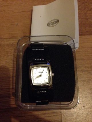Fossil Damenuhr Uhr Damen Armbanduhr Jr1172 Schwarz Leder 69,  90€ Bild