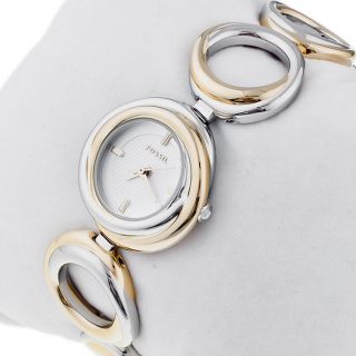 Mit Etikett,  Fossil Damen Armbanduhr,  Gold - Silberfarben,  Modell Es 2845 Bild