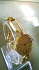 Schöne Goldene Glashütte Damen Armbanduhr Armbanduhren Bild 1