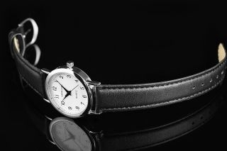 Neue Klassisch - Elegante Excellanc Quarz Herrenuhr Damenuhr Leder Armbanduhr Bild