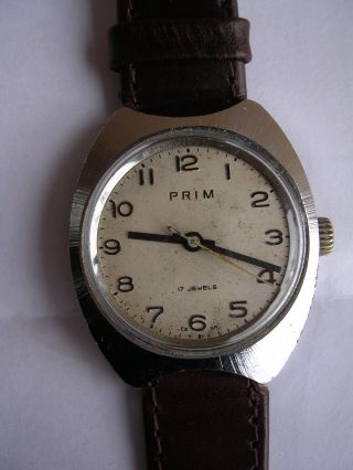 Für Sammler Handaufzug Vintage Armbanduhr Prim Hau Dau Aus Nachlass Tschechien Bild