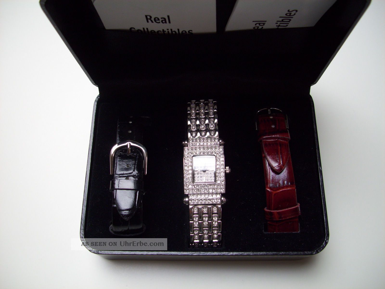 Adrienne Appell Real Collectibles Damen Moderne Armbanduhr 3 Armbänder