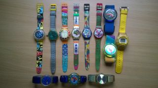 Swatch 11stück,  Casio Baby - G - Shock,  (pop - Swatch,  Armbanduhr,  Uhr), Bild