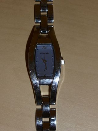 Schicke Fossil F2 Es 9315 Damenuhr Uhr Silber Zu Weihnachten Geschenk Top Bild