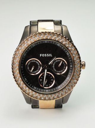 Fossil Uhr Damen Damenuhr Armbanduhr Es2955 Stella Rosé Gold,  Braun Edel Bild