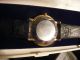 Nobel Uhr Eterna Mit Goldzifferblatt Aus Den 60 Zigern,  Mit Neuer Batterie,  Funk Armbanduhren Bild 3