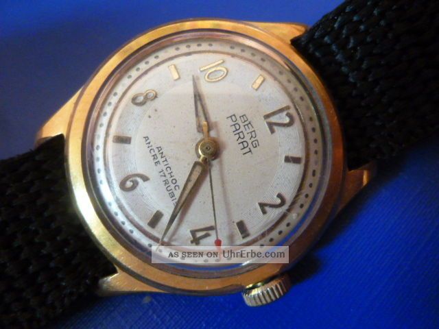 Seltene Berg Parat Hau Vintage Made I Germany 50er Jahre In Funktion Armbanduhren Bild