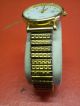 Schöne Goldfarbende Dugena Saphir Damenuhr Uhr Flexarmband Deckel Ist Goldfarben Armbanduhren Bild 1