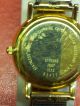 Schöne Goldfarbende Dugena Saphir Damenuhr Uhr Flexarmband Deckel Ist Goldfarben Armbanduhren Bild 2