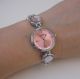 Kimio Fashion Armbanduhr Damen Uhr Trend Edelstahl Glamour Strass Rosa B - Ware Armbanduhren Bild 1