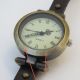 Vintage Wickelarmband Wickel Uhr Armbanduhr Damen Wrap Watch Brown Braun B - Ware Armbanduhren Bild 4