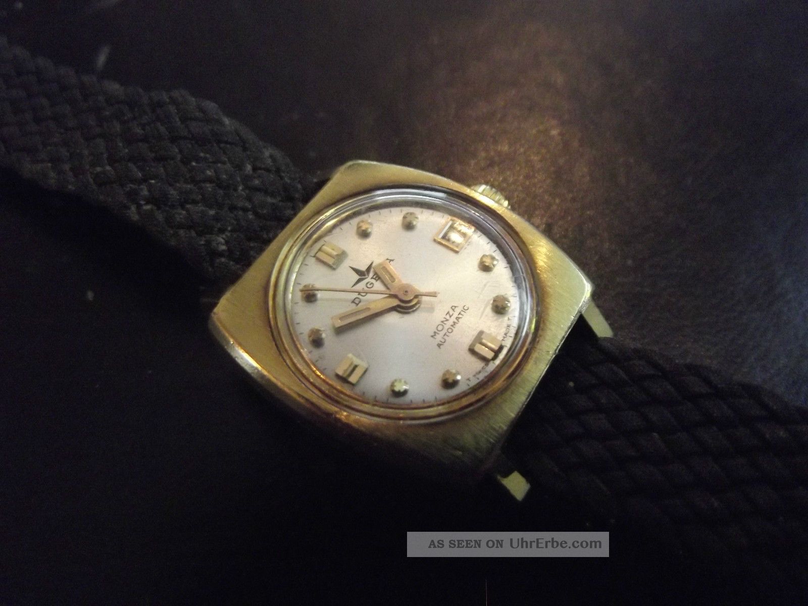 Alte Dugena Monza Automatic Damenarmbanduhr Vergoldet Armbanduhren Bild