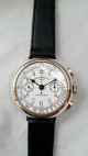Eberhard & Co Chronograph Cal.  14 Handaufzug 925 Sterlingsilber Armbanduhren Bild 1