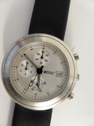 Seltene Sammler Private Label Designer Armbanduhr Chronograph Ecco Bild