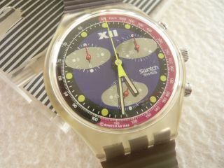 Swatch Chrono Uhr Armbanduhr Wasserdicht Sammler Mit Ovp Bild