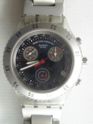 Swatch Irony Diaphane V8 Converter Armbanduhr Aluminium (25) Ungetragen Bild