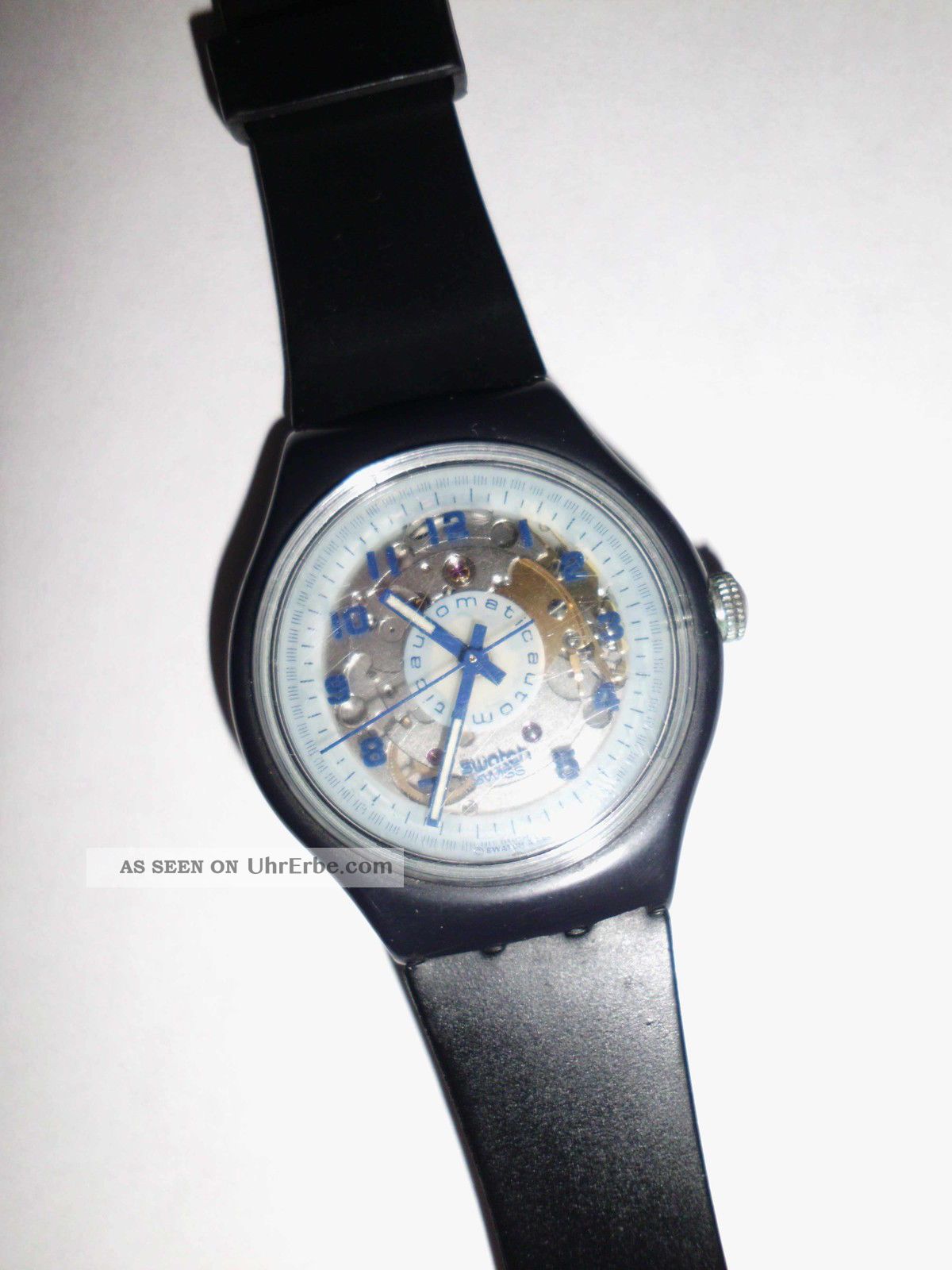 Swatch Automatic Uhr Blue Armbanduhren Bild