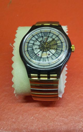 Swatch Automatic Armbanduhr 1993 Mit Flexband Bild