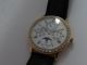 Omega Louis Brandt Mondphase Kalender Automatic Diamond Herren Uhr 18k 750 Gold Armbanduhren Bild 4