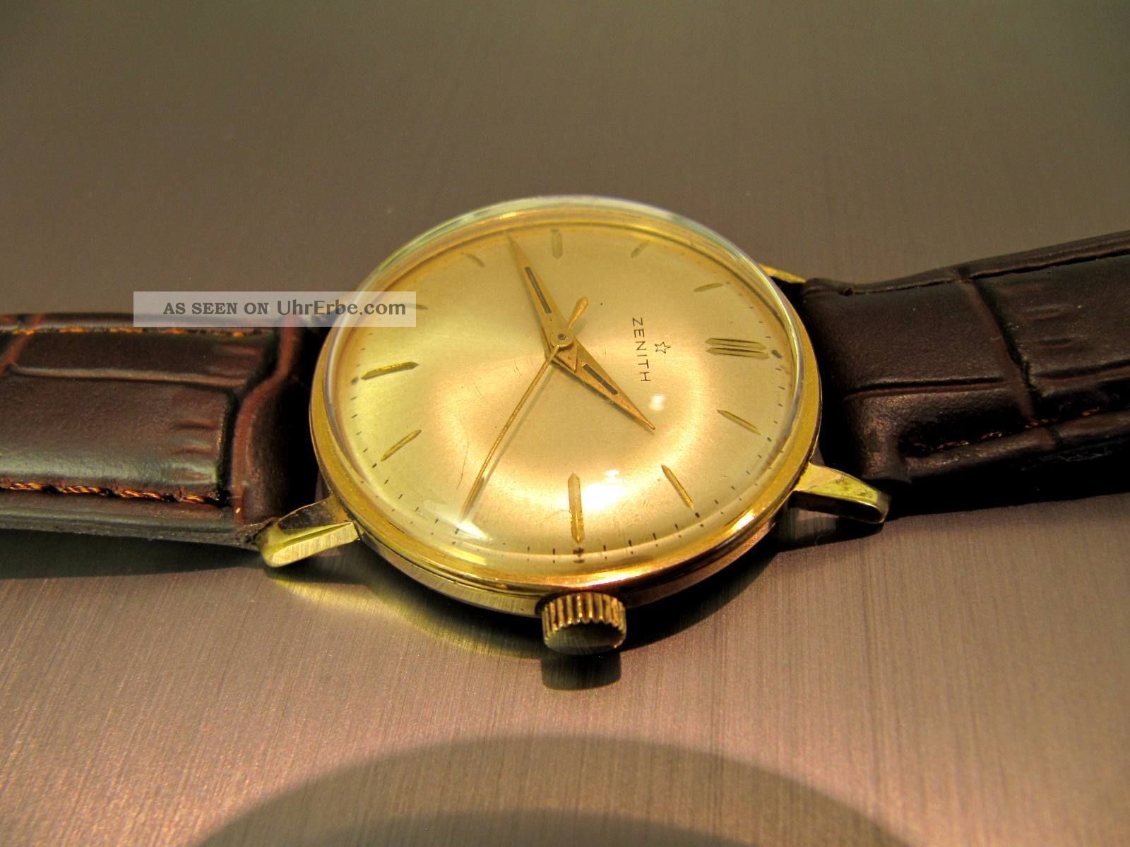 Zenith Klassische Herrenuhr Handaufzug Gold Und Stahl,  Garantiert Armbanduhren Bild