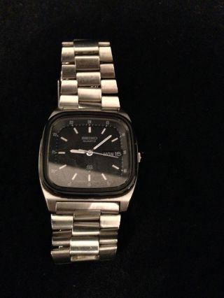 Seiko Quartz Herren Armbanduhr Mit Datum/tag Anzeige Bild