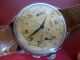 Seltener Valjoux 92 Chronograph Hugex 1940 - 50 Swiss Schaltradchrono I.  Funktion Armbanduhren Bild 1