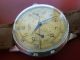 Seltener Valjoux 92 Chronograph Hugex 1940 - 50 Swiss Schaltradchrono I.  Funktion Armbanduhren Bild 3