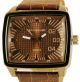 Excellanc Xxl Retro Braune Armbanduhr Pu Leder Herrenuhr Im 70er Jahre Stil Armbanduhren Bild 1