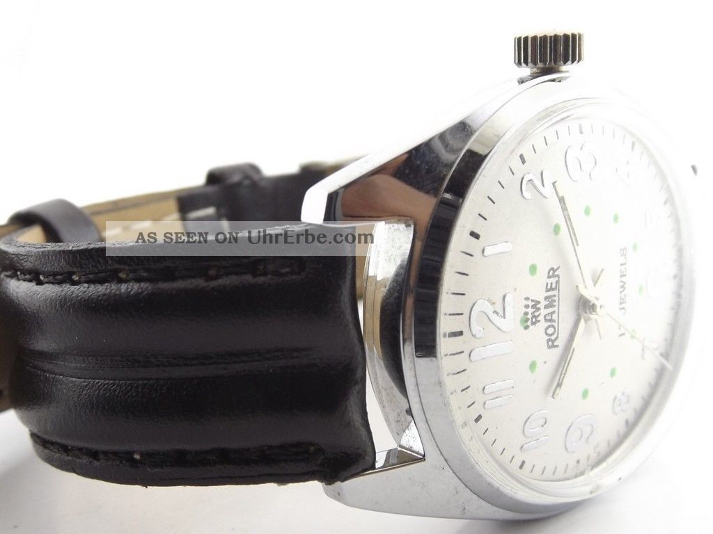 Roamer Armbanduhr Handaufzug Swiss Mechanisch Vintage Sammleruhr 187 Armbanduhren Bild