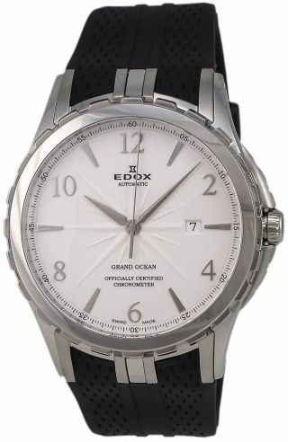 Herren Armbanduhr Edox Grand Ocean Automatisch Chronometer Edelstahl 80077 - 3 - Abn Bild