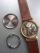 Hau Glashütte Gub Kal.  60 Handaufzug Vergoldet Armbanduhren Bild 5