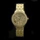 Armbanduhr Uhr Edelstahl Damen Herren Watch Wristwatch Strass Crystal Gold Armbanduhren Bild 1