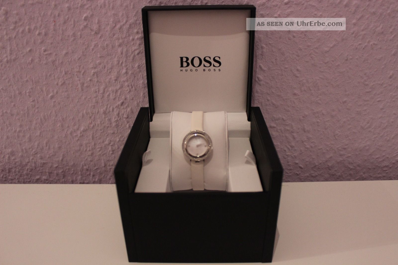 Hugo Boss Damen Lederarmbanduhr - - - Weiss - - - - - - Ovp - - - Armbanduhren Bild