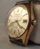 Uhr Ddr Gub Glashütte Spezimatic Datum 26 Rubis Um 1960 - 70 Goldplaque Armbanduhren Bild 5