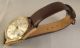 Uhr Ddr Gub Glashütte Spezimatic Datum 26 Rubis Um 1960 - 70 Goldplaque Armbanduhren Bild 8