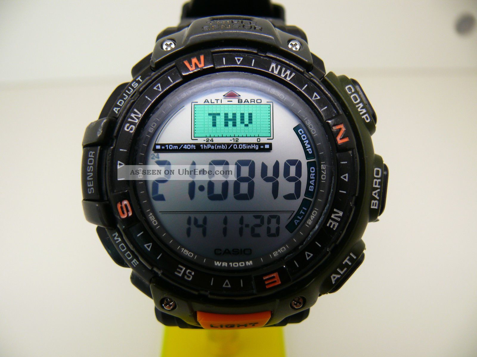Casio Protrek Prg 40 2271 Compass Thermo Alti Barometer Solar Herren