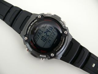 Casio W - S200h 3197 Tough Solar Herren Armbanduhr Wecker Timer Watch World Time Bild