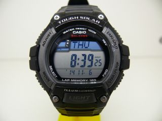 Casio W - S220 3271 Tough Solar Herren Armbanduhr Rundenspeicher Watch World Time Bild