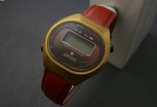 Vintage Junghans Time Commander Wristwatch Parts To Fix Bastler Lcd Led Bild