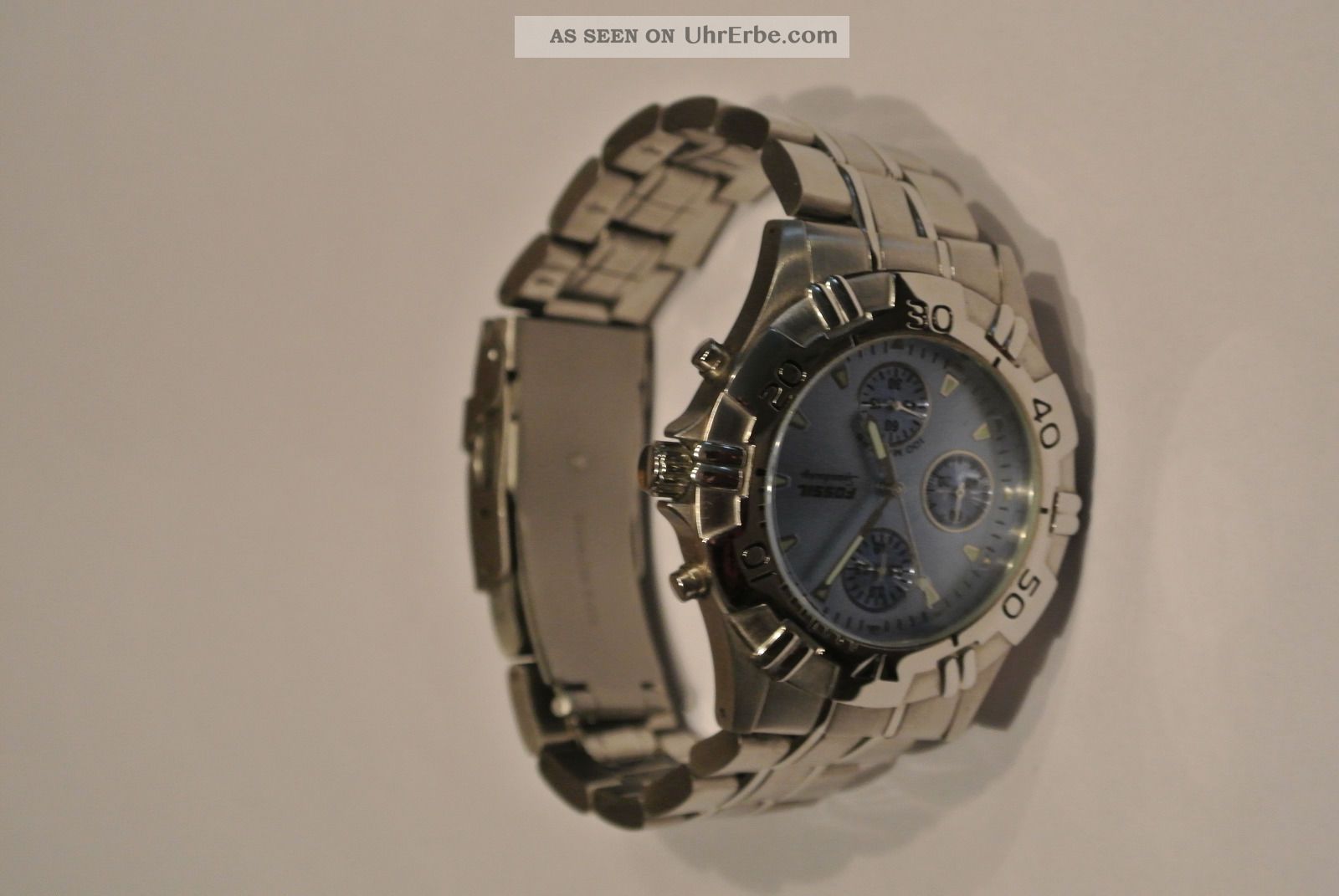 Uhr Fossil,  Stahl Blau,  Mit Box,  Zeitlos Schön, Armbanduhren Bild
