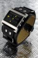 Jay Baxter Digital Matrix Herrenuhr,  Echtleder Uhr Xxl.  Gelbe Led Armbanduhren Bild 1