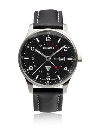 Junkers Watches Armbanduhr 6f48 - 2 Ju 52,  Fliegeruhr,  Piloten,  Gmt,  Ronda Swiss Bild