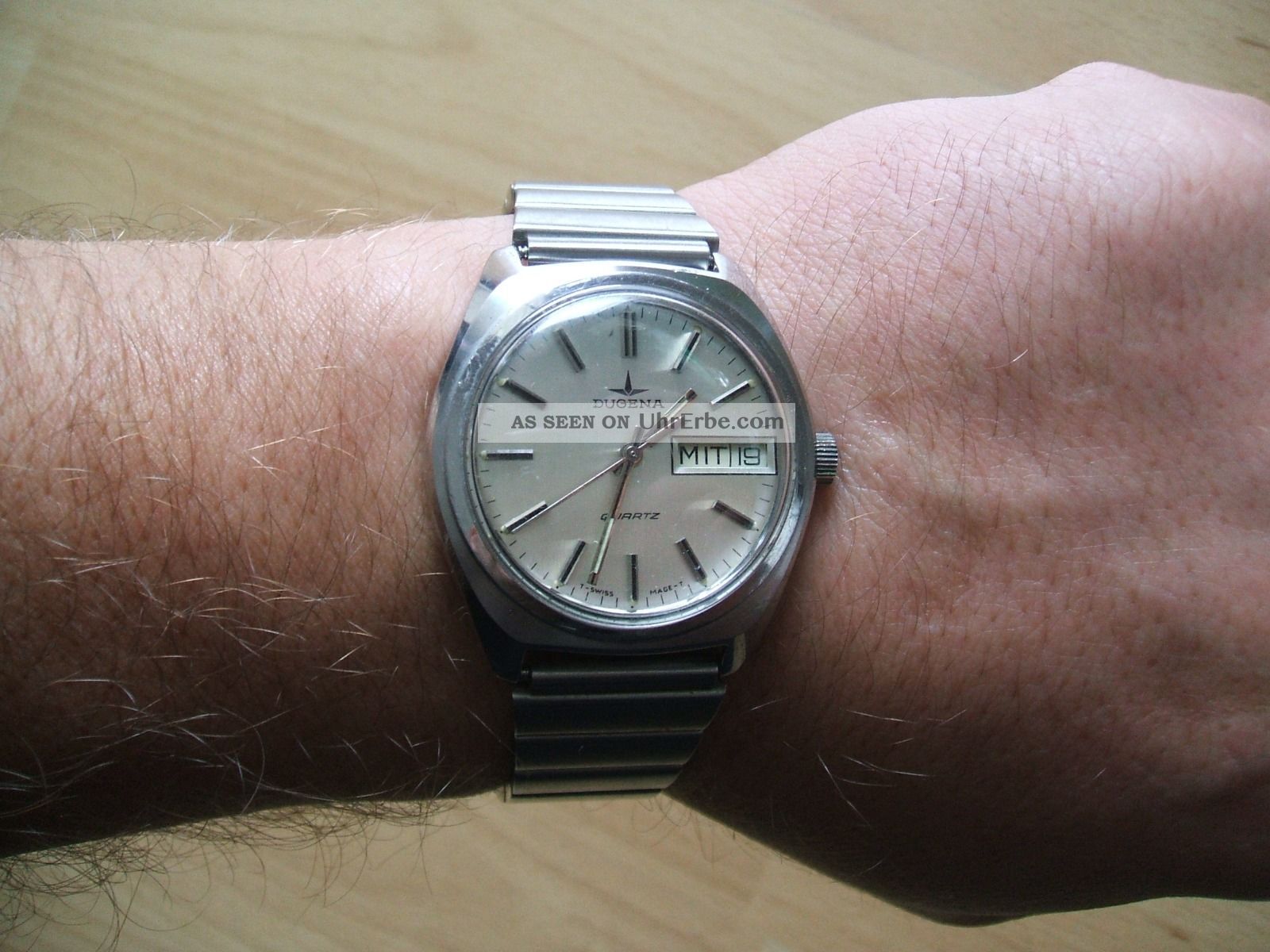 Defekte Uhrsammlung An Bastler Alte Dugena Quartz Herrnuhr,  Armbanduhr Armbanduhren Bild