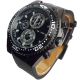 Xxl - Jay Baxter Herren - Leder - Armbanduhr Leder - Schwarz – Herrenuhr - 00155 Armbanduhren Bild 1
