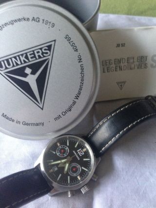 Junkers Flieger Chronograph Ju 52,  Handaufzug - Made In Germany - Bild