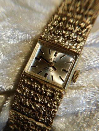 Stowa 17 Rubis Gold - Plated Antichoc Uhr / Damen Armbanduhr / Watch Bild