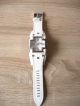 Police Glory Armbanduhr Weiß Leder Uhr Top Neuwertig Armbanduhren Bild 4